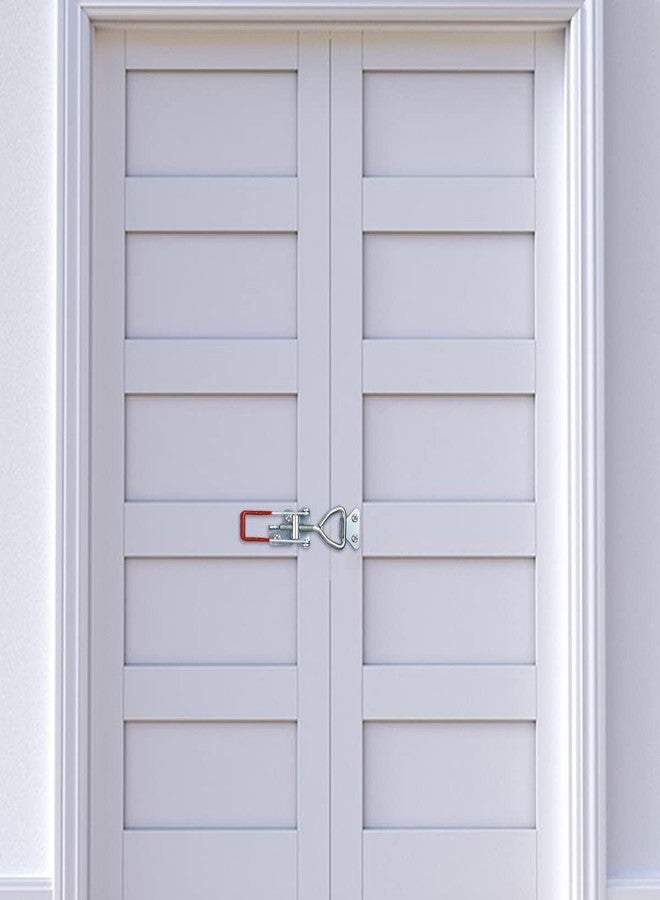 Serplex® 4Pcs Toggle Clamps, 1320Lbs Holding Capacity, Heavy-Duty Latch Clamps, Adjustable Toggle Latches, Rust-Resistant, Latch Door Lock Cabinet Lock for Doors, Cabinets - Image 5